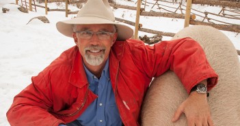 A man wearing a red jacket.