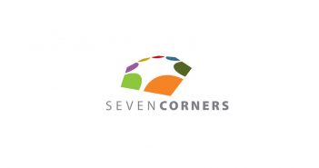 Seven corners logo on a white background.