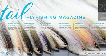 The cover of tail fly fishing magazine.