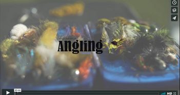 A screen shot of a fly fishing video.