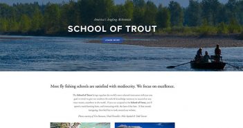 School of trout wordpress theme.