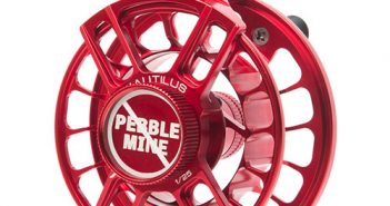 Pebble mine fly reel - red.