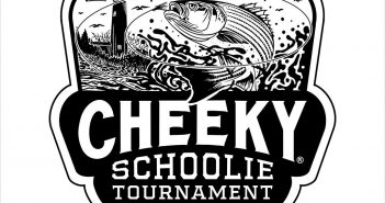 The logo for the cheeky schoolie tournament.