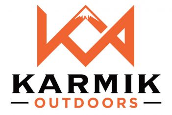 The logo for karmik outdoors.