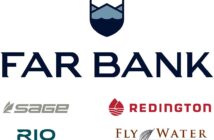 Logos of far bank and its subsidiary brands: sage, redington, rio products, and fly water travel.