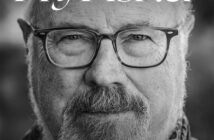 Black-and-white magazine cover titled "California Fly Fisher" featuring a close-up of an older man with glasses and a mustache, identified as Richard Anderson. Text indicates a summer 2024 interview.