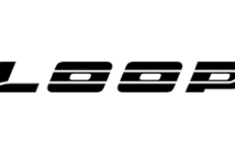 The image shows the Loop logo featuring stylized text with horizontal lines inside the letters "o" representing roadways, and a curved line to the left.